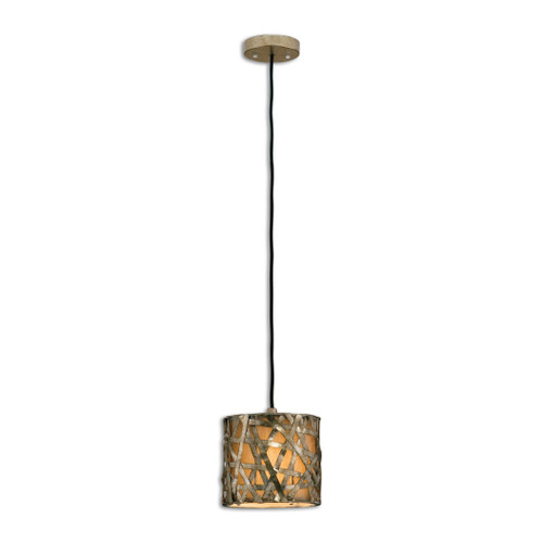 Uttermost Alita Champagne Mini Drum Pendant