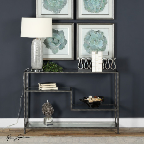 Uttermost Leo Industrial Console Table