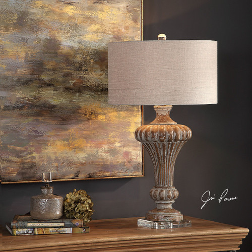 Uttermost Treneece Aged Pecan Lamp