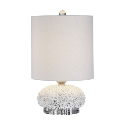 Uttermost Dellen White Floral Buffet Lamp