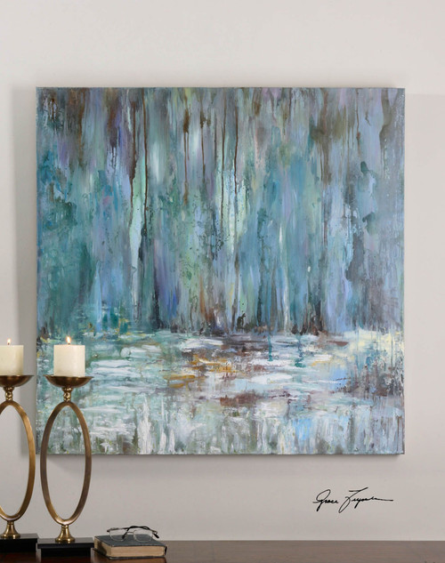 Uttermost Blue Waterfall Art