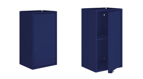 Manhattan Comfort Smart 13.77" 2-Piece Floating Cabinet in Blue