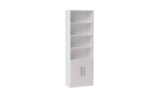 Manhattan Comfort Practical Catarina Cabinet with 6- Shelves in White