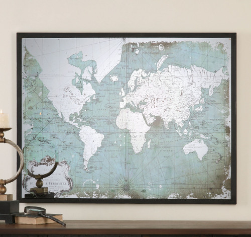 Uttermost Mirrored World Map