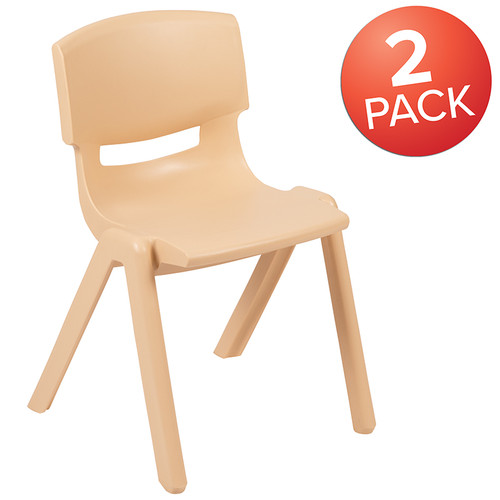 Set of 2 Plastic School Chairs