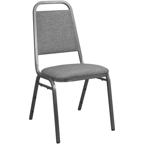 Durable 1-1/2" charcoal gray fabric padded seat