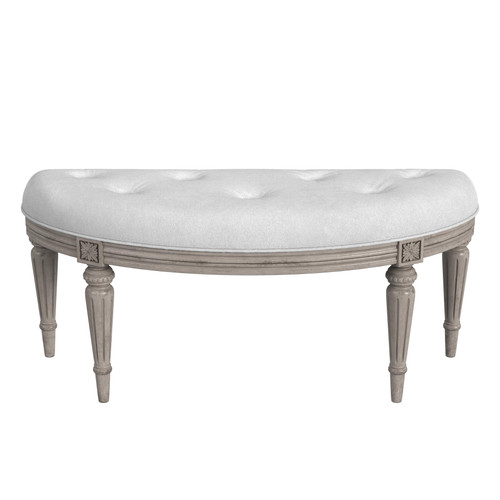 Tamara Driftwood Demilune Bench