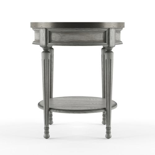 Sampson Powder Gray Accent Table
