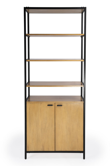 Hans 35.25" W x 84.25"H Open & Closed Etagere Bookcase