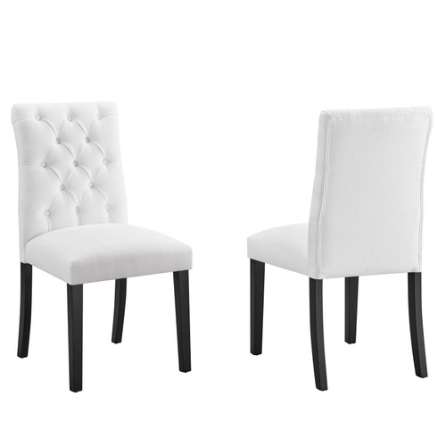 Duchess Dining Chair Fabric Set of 2 EEI-3474-WHI