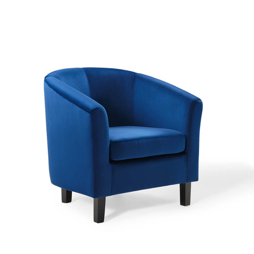 Prospect Performance Velvet Armchair EEI-4137-NAV