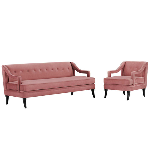 Concur Living Room Set Performance Velvet Set of 2 EEI-4024-DUS-SET