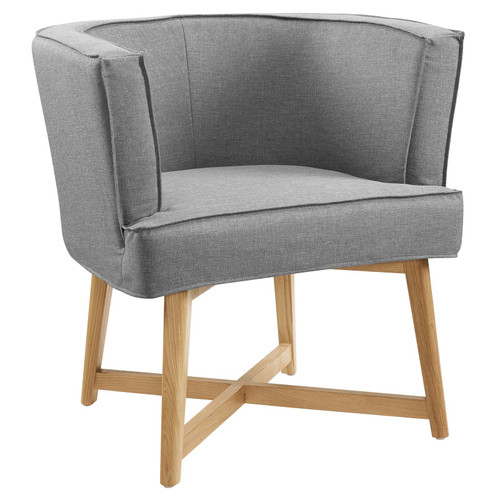 Anders Upholstered Fabric Accent Chair EEI-3432-LGR