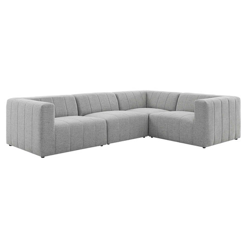 Bartlett Upholstered Fabric 4-Piece Sectional Sofa EEI-4518-LGR