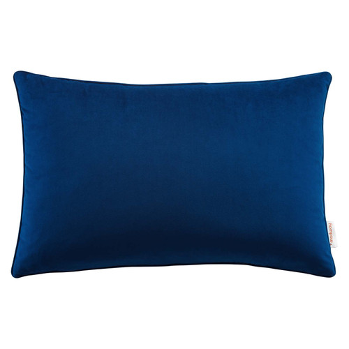 Enhance 24" Lumbar Performance Velvet Throw Pillow EEI-4705-NAV