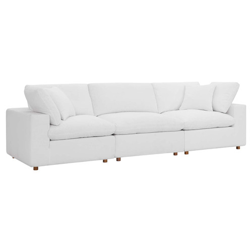 Commix Down Filled Overstuffed 3 Piece Sectional Sofa Set EEI-3355-PUW