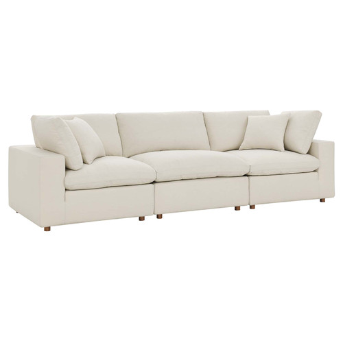 Commix Down Filled Overstuffed 3 Piece Sectional Sofa Set EEI-3355-LBG