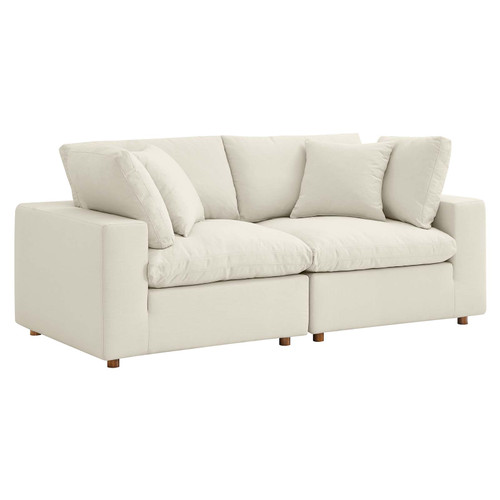 Commix Down Filled Overstuffed 2 Piece Sectional Sofa Set EEI-3354-LBG