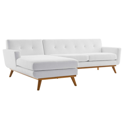 Engage Left-Facing Upholstered Fabric Sectional Sofa EEI-2068-WHI-SET