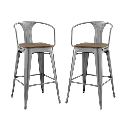 Promenade Bar Stool Set of 2 EEI-3954-GME