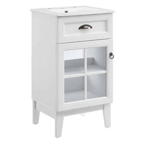 Isle 18" Bathroom Vanity Cabinet EEI-5423-WHI-WHI