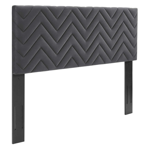 Mercy Chevron Tufted Performance Velvet Full/Queen Headboard MOD-6659-CHA