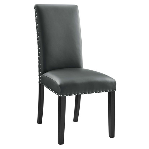 Parcel Dining Faux Leather Side Chair EEI-1491-GRY