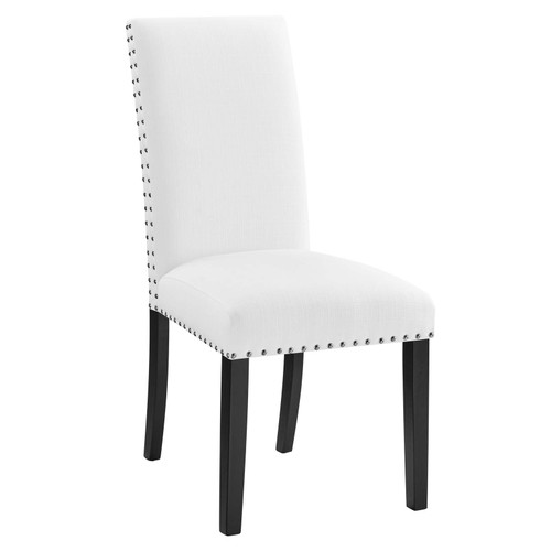 Parcel Dining Upholstered Fabric Side Chair EEI-1384-WHI