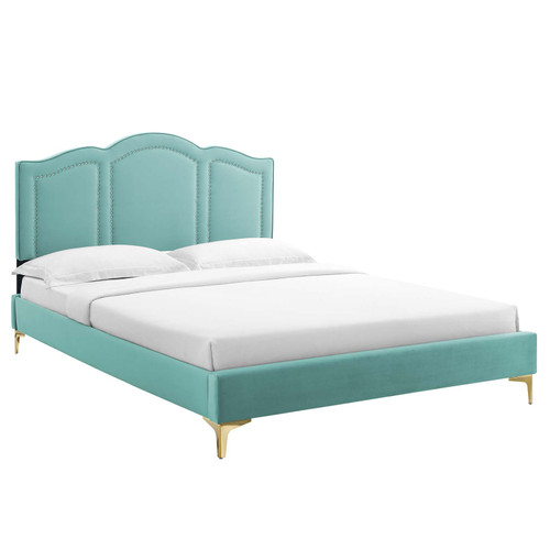 Emerson Performance Velvet Twin Platform Bed MOD-6847-MIN