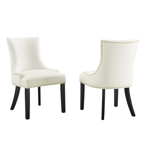 Marquis Performance Velvet Dining Chairs - Set of 2 EEI-5010-WHI