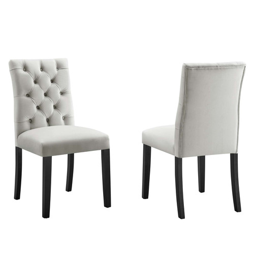 Duchess Performance Velvet Dining Chairs - Set of 2 EEI-5011-LGR
