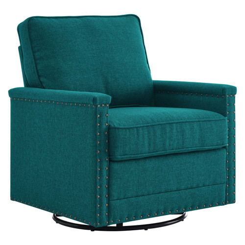 Ashton Upholstered Fabric Swivel Chair EEI-4991-TEA