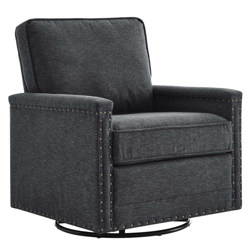 Ashton Upholstered Fabric Swivel Chair EEI-4991-CHA