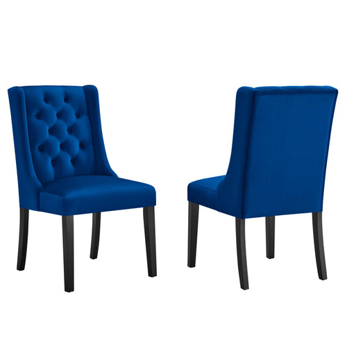 Baronet Performance Velvet Dining Chairs - Set of 2 EEI-5013-NAV