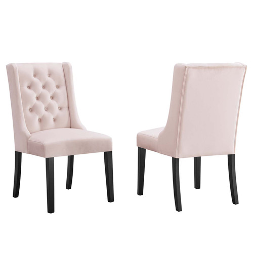 Baronet Performance Velvet Dining Chairs - Set of 2 EEI-5013-PNK