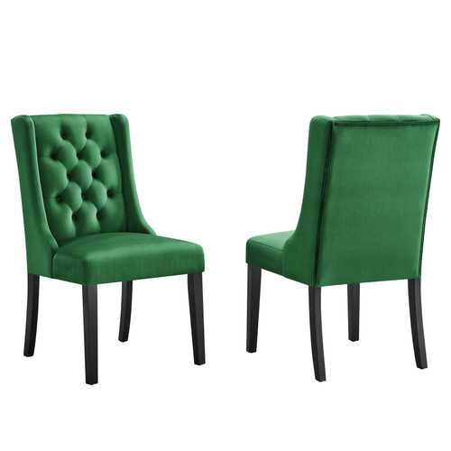Baronet Performance Velvet Dining Chairs - Set of 2 EEI-5013-EME