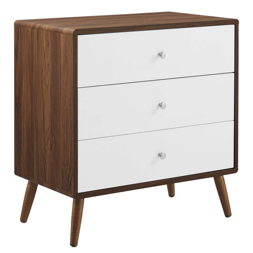 Transmit 3-Drawer Chest MOD-7018-WAL-WHI