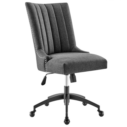 Empower Channel Tufted Fabric Office Chair EEI-4576-BLK-GRY