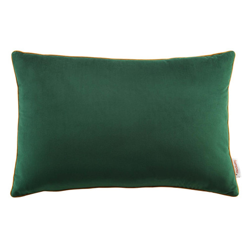 Accentuate 24" Lumbar Performance Velvet Throw Pillow EEI-4706-GRN-COG