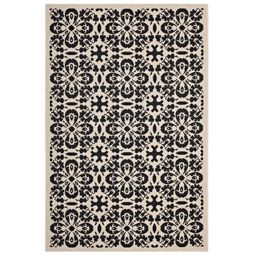 Ariana Vintage Floral Trellis 9x12 Indoor and Outdoor Area Rug R-1142E-912