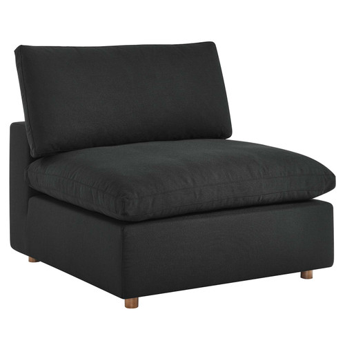 Commix Down Filled Overstuffed Armless Chair EEI-3270-BLK