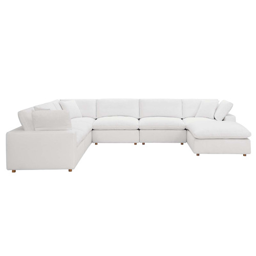 Commix Down Filled Overstuffed 7-Piece Sectional Sofa EEI-3364-PUW