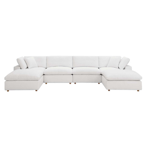 Commix Down Filled Overstuffed 6-Piece Sectional Sofa EEI-3362-PUW