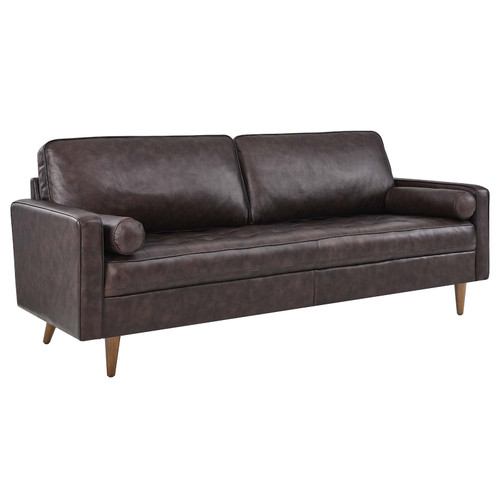 Valour 81" Leather Sofa EEI-4634-BRN