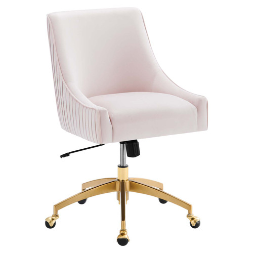 Discern Performance Velvet Office Chair EEI-5080-PNK