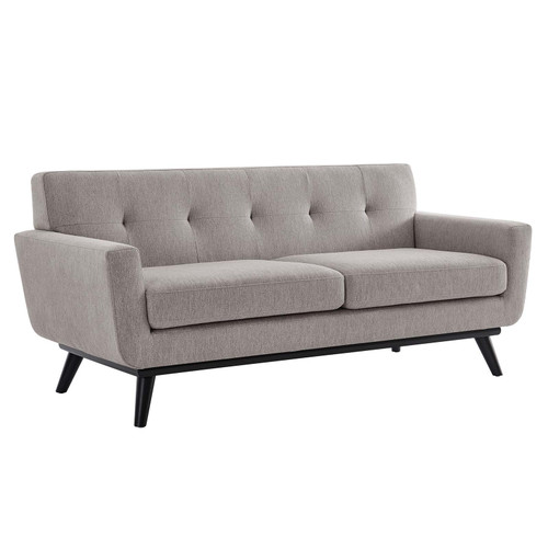 Engage Herringbone Fabric Loveseat EEI-5759-LGR