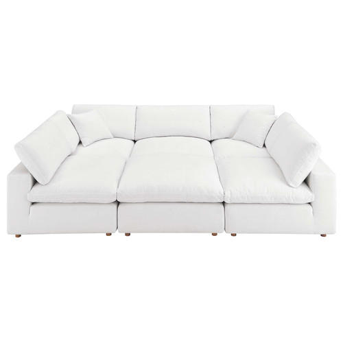 Commix Down Filled Overstuffed 6-Piece Sectional Sofa EEI-5761-PUW