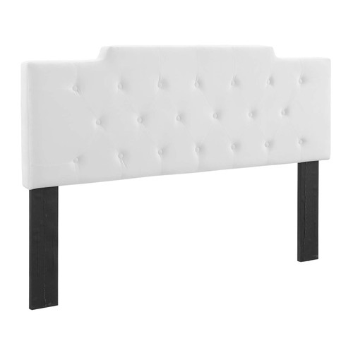 Juliet Tufted King/California King Performance Velvet Headboard MOD-6186-WHI