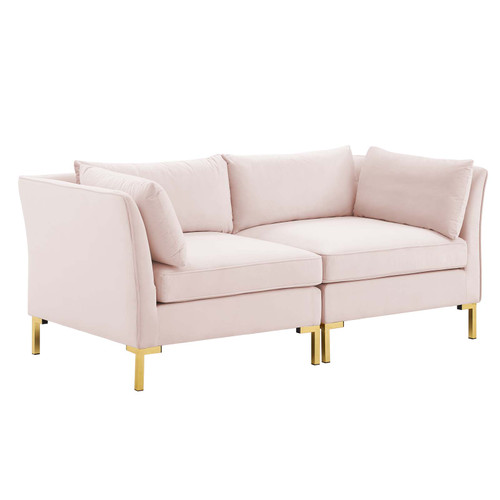 Ardent Performance Velvet Loveseat EEI-4268-PNK