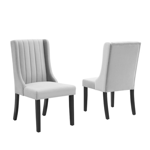 Renew Parsons Performance Velvet Dining Side Chairs - Set of 2 EEI-4244-LGR